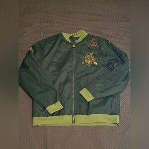 Supernatural Join The Hunt Windbreaker Jacket Unisex Adult Size M Green Full Zip